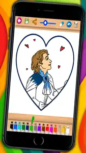 Cinderella Coloring book & Paint classic fairy tales for kids screenshot #4 for iPhone