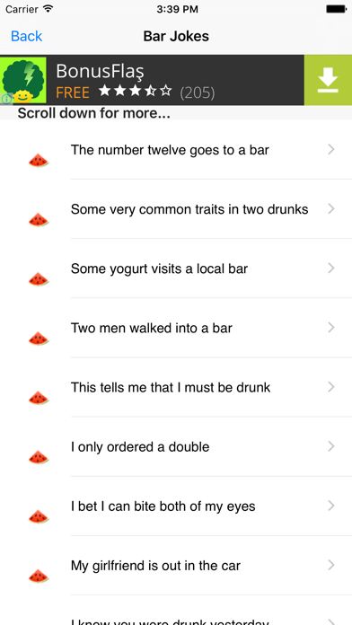 Screenshot #2 for Free Funny Jokes App - 40+ Joke Categories