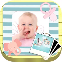 Photo frames for babies and kids for your album app icon