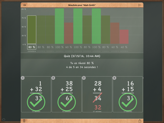 Screenshot #6 pour MathBoard Addition