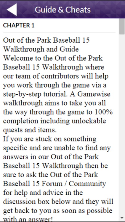 PRO - Out of the Park Baseball 15 Game Version Guide