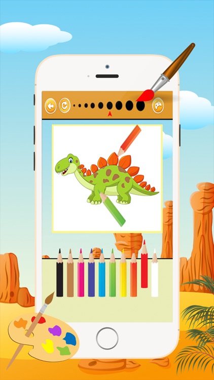 Dinosaur Coloring Book - Drawing and Painting Colorful for kids games free