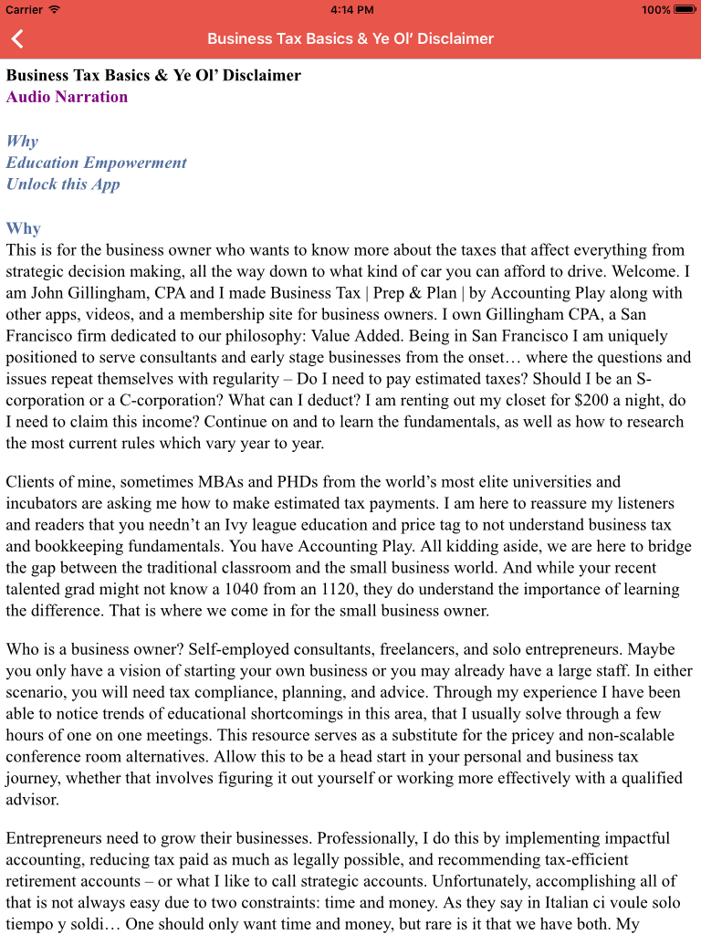 Business Tax | Prep & Plan | by Accounting Play screenshot 8