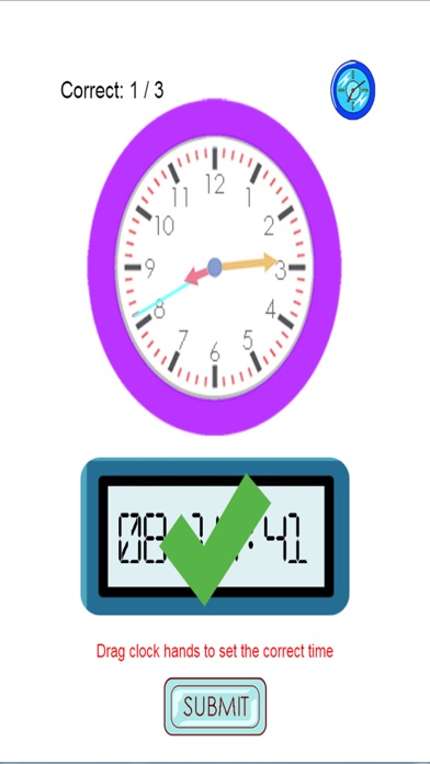 How to cancel & delete Telling Time for Kindergarten - Learning to Tell Timeclock from iphone & ipad 4