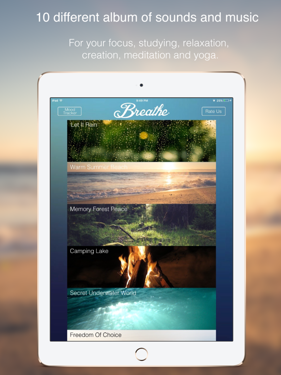 Breathe ストレス発散 Calming Sounds & Relax Melodiesのおすすめ画像3