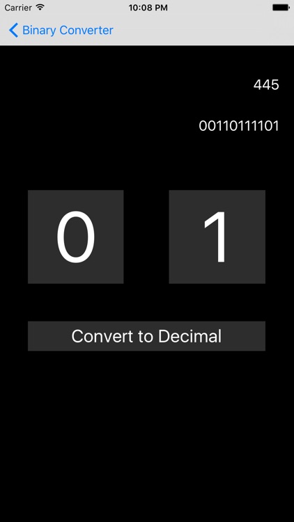 Binary and Decimal Converter