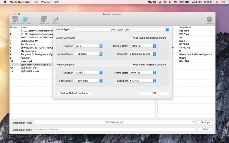 Screenshot #1 pour Media Converter Pro