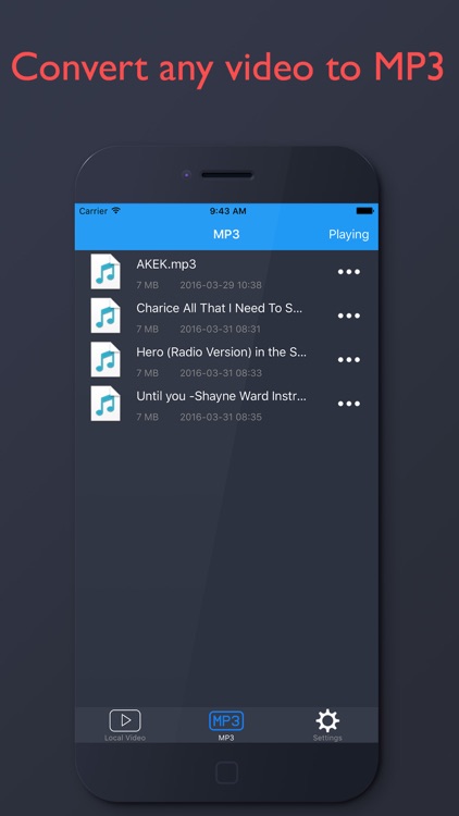 MyMP3 - Free MP3 Music Player & Convert Videos to MP3