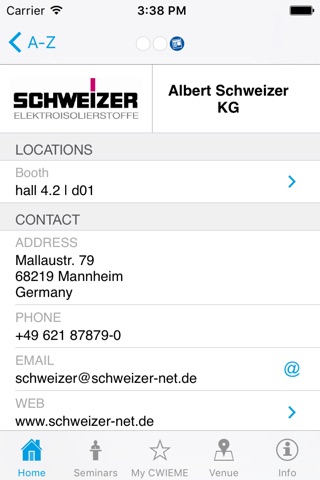 CWIEME Berlin 2016 – Official CWIEME Mobile Guide screenshot 4