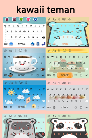 Color Fonts Keyboard: Cute Bio screenshot 2