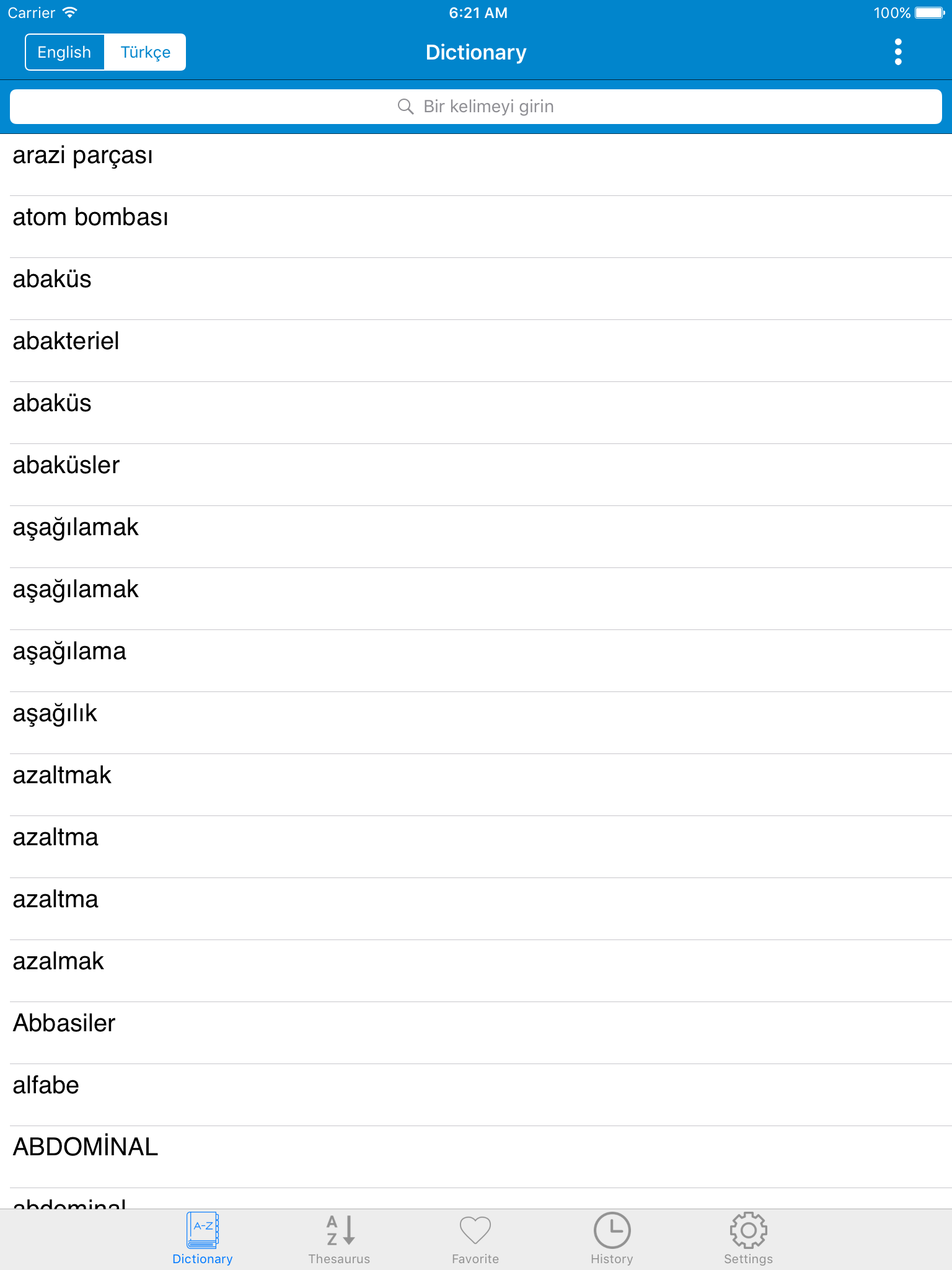 English - Turkish & Türkçe - English Dictionary