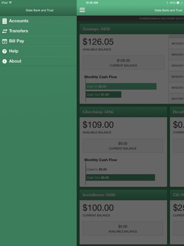 SB&T Mobile for iPad screenshot 2