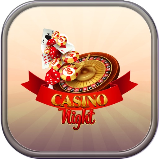 Casino Special Night With Gold Roulette Icon