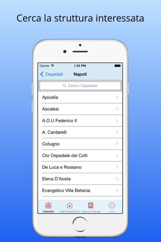 Ospedali Regione Campania screenshot 2