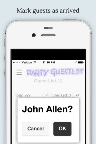 Party Guestlist screenshot 2