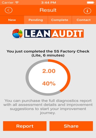 Lean Audit Benchmarking screenshot 4