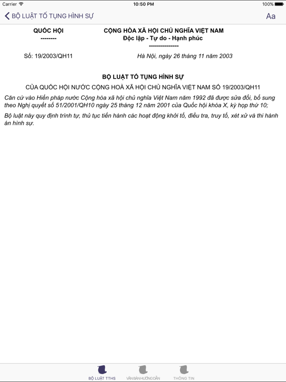 Screenshot #5 pour Bộ Luật Tố Tụng Hình Sự 2015