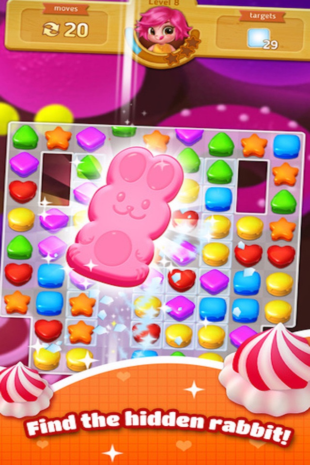 Sweet Cookie Candy - 3 match blast puzzle game screenshot 2