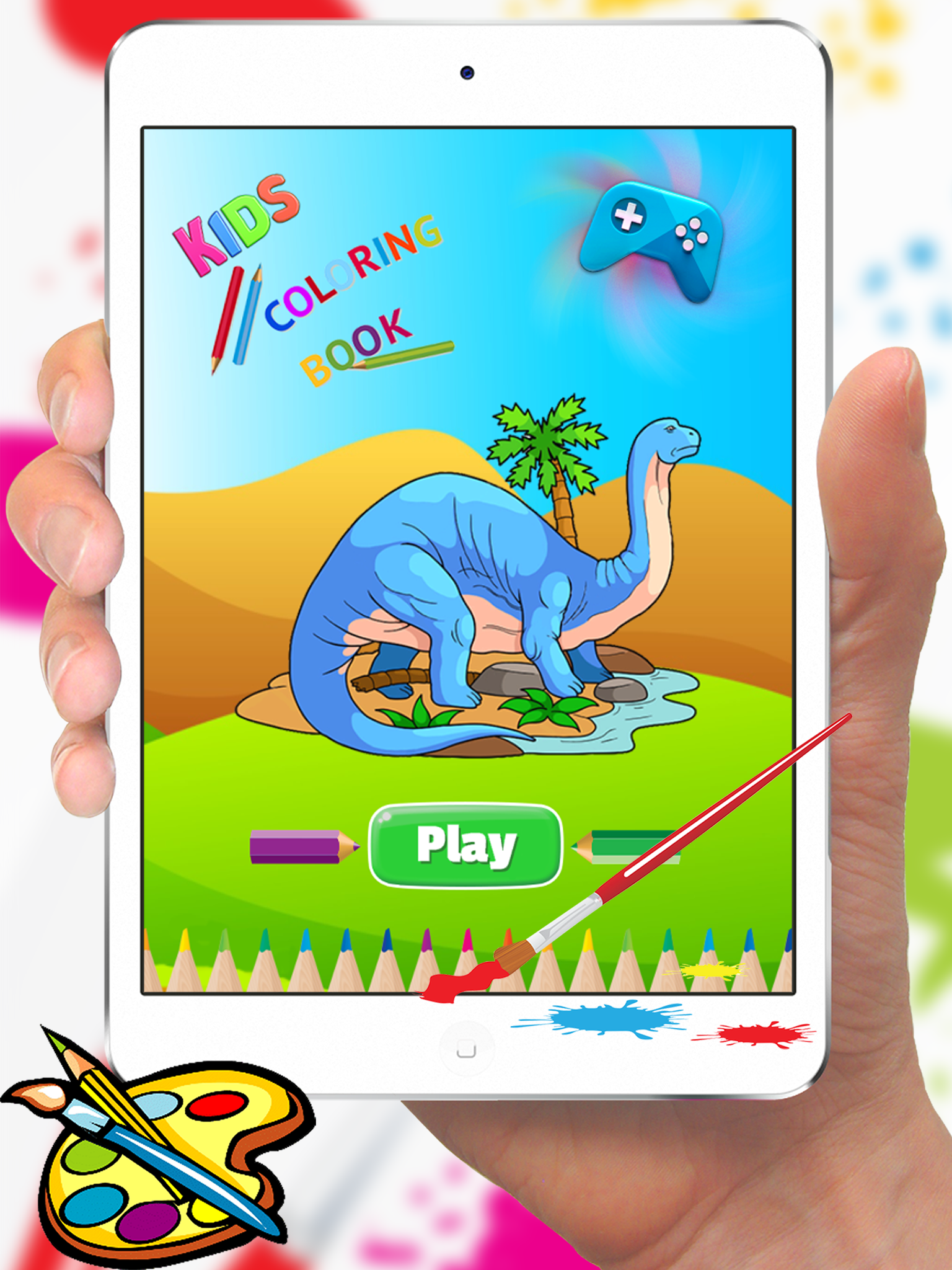 Dinosaur Coloring Book HD - Paint Colorful Dinos for Kids screenshot 6