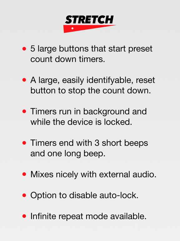 Screenshot #5 pour Stretch - A countdown timer for fitness, workout, egg, or anything really