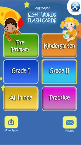 Game screenshot Sight Words - list of sightwords flash cards for kids in preschool to 2nd grade with practice questions apk