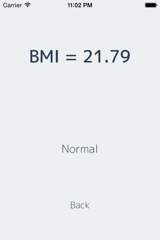 BMI Calculator α screenshot 2