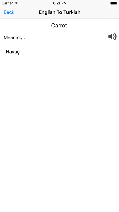 Screenshot #2 pour English To Turkish Dictionary