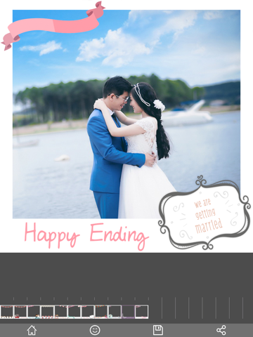 Wedding Photo Frame Free iPad screenshot