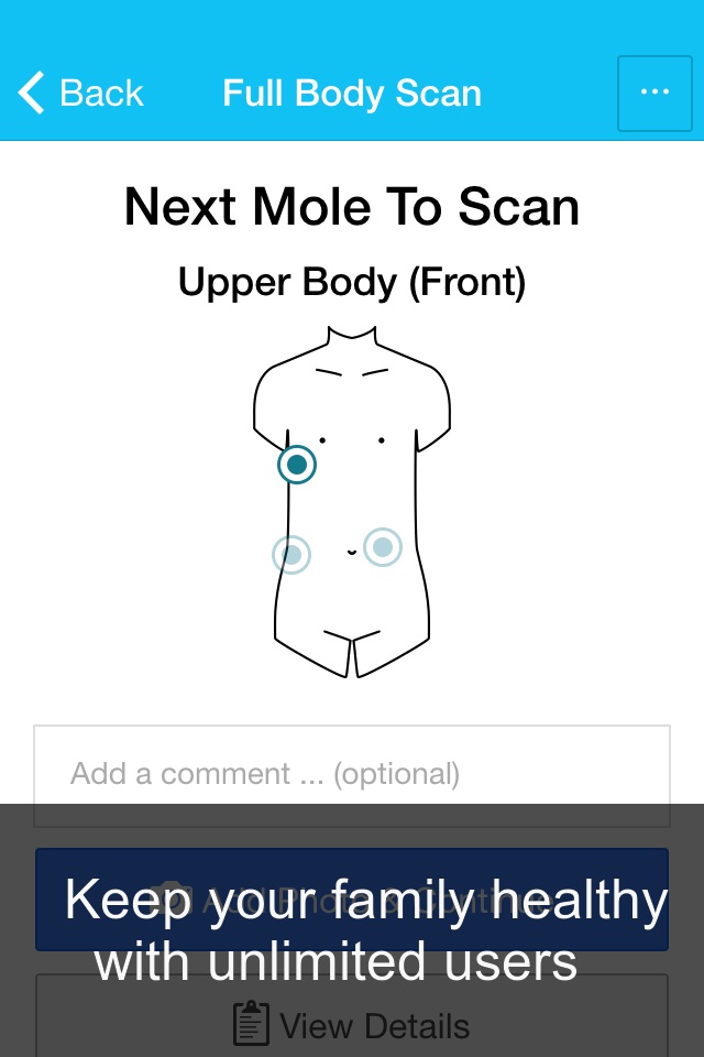 Skin Cancer App - MySkinPal - Map your skin moles screenshot 2