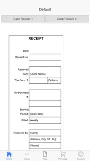 cash receipt iphone screenshot 1