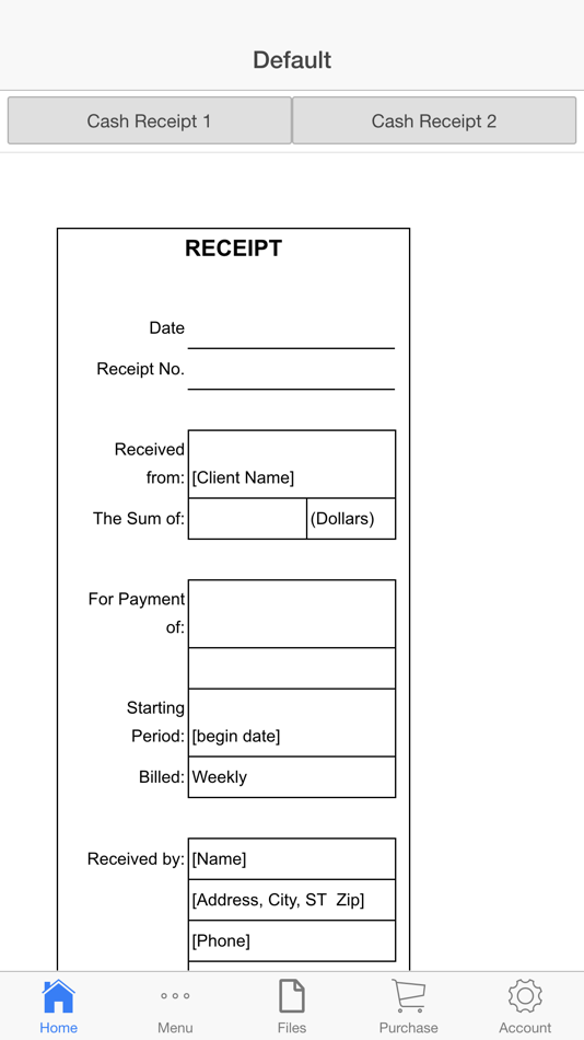 Cash Receipt - 24.0 - (iOS)