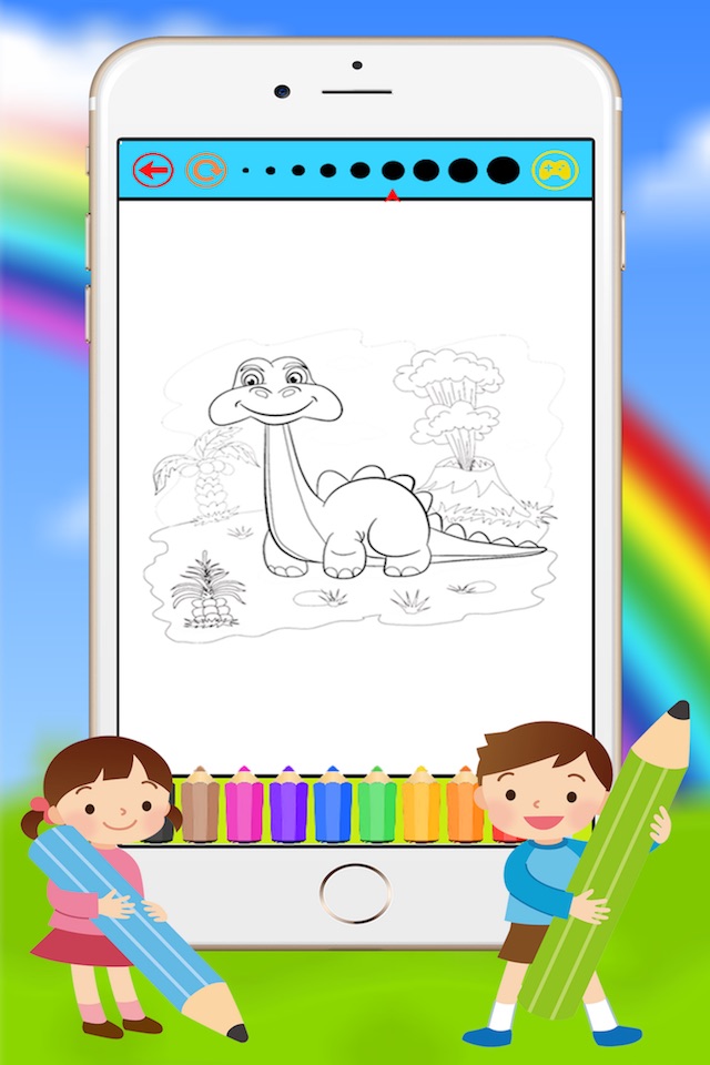 Dinosaur Coloring Book for Kids and Preschool Toddler screenshot 4
