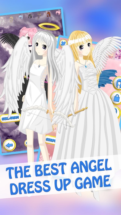 Anime Angel Girls DressUp - Cute Princess MakeUp & Makeover Games For Kids