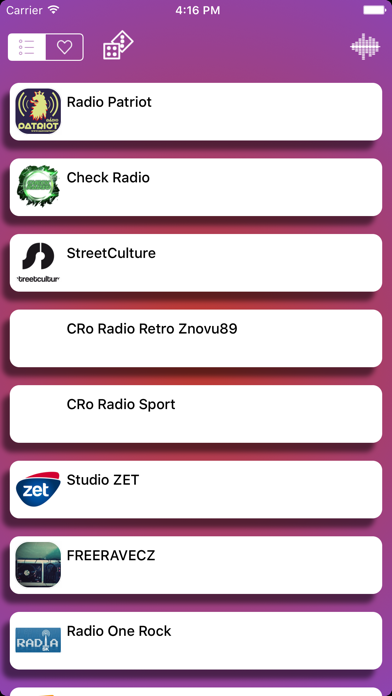 Screenshot #1 pour Radio Player Czech Republic  (Česká republika rádio, čeština,Český ,Česko)