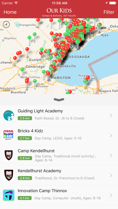 Screenshot #2 pour Our Kids: Find Schools & Camps