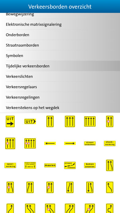 Borden - Alle verkeersborden in één app Screenshot