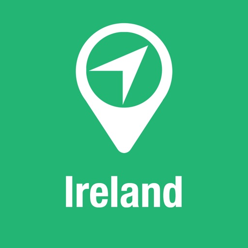 BigGuide Ireland Map + Ultimate Tourist Guide and Offline Voice Navigator