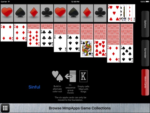 Sinful Solitaire screenshot 2