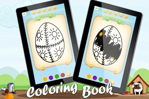 Coloring Pages for Kids Easter Eggs Free screenshot 2