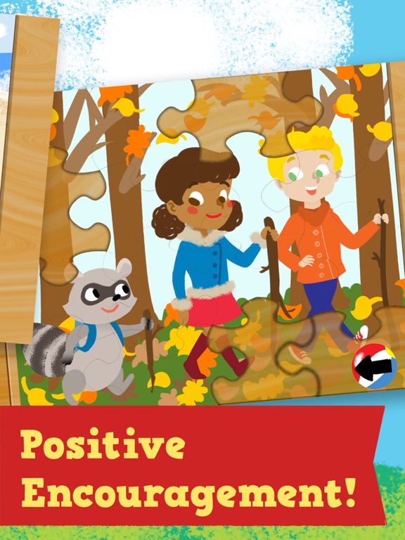 Kids Season Puzzles: Animated Spring, Summer, Fall and Winter Wooden Jigsaw Puzzle Games for Toddler and Preschool Boys and Girls iPad screenshot