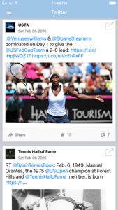 Tennis News & Results Free Edition screenshot #2 for iPhone