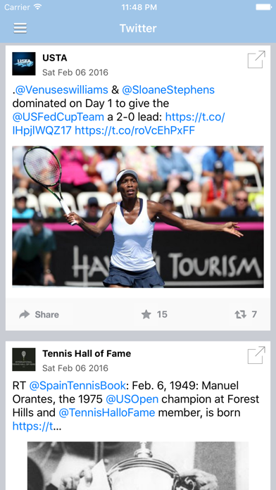 Screenshot #2 pour Tennis News & Results Free Edition