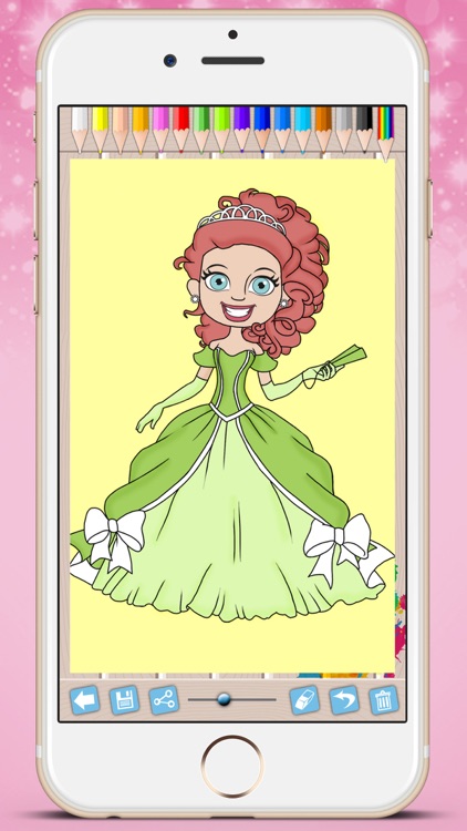Royal Princess Coloring Book Paint fairy tale princesses - Premium screenshot-4