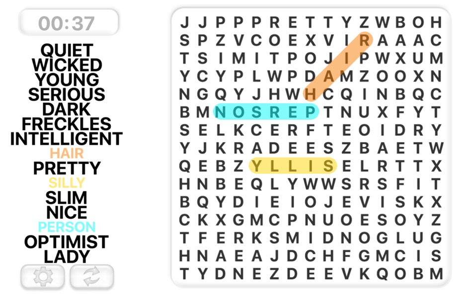 #3. Word Search in english - Find letters and create words with this fun puzzle game (macOS) 由: Edujoy Games S.L.