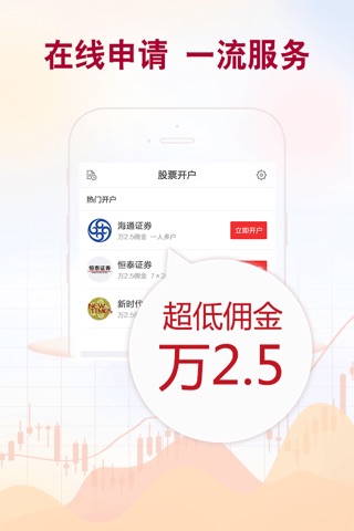 股票开户-超低佣金炒股，开户有礼，支持各证券、券商开户软件 screenshot 4