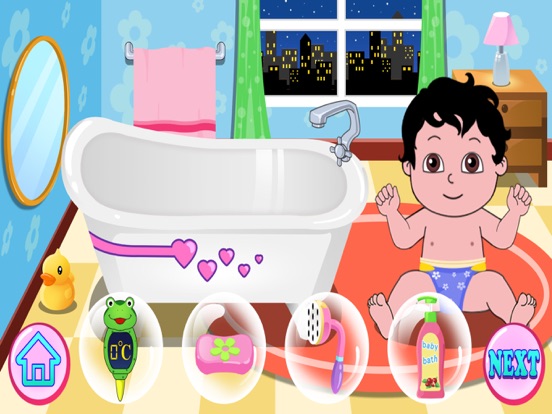 Belle little newborn babysitter (Happy Box) baby care game for kids iPad screenshot