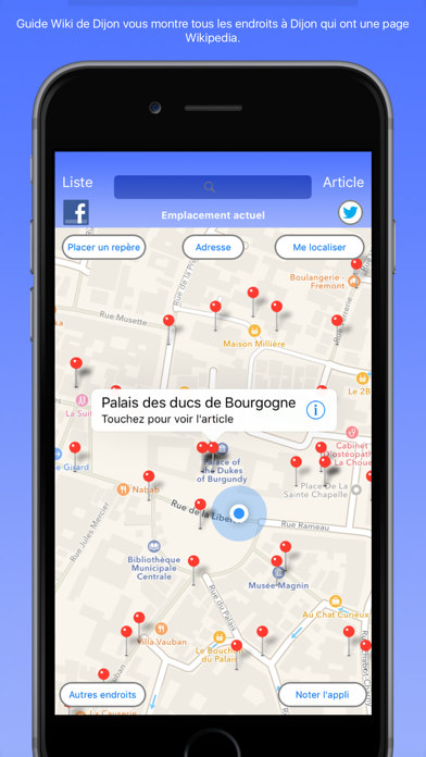 Screenshot #1 pour Guide Wiki de Dijon - Dijon Wiki Guide