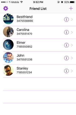 Friends List screenshot 2