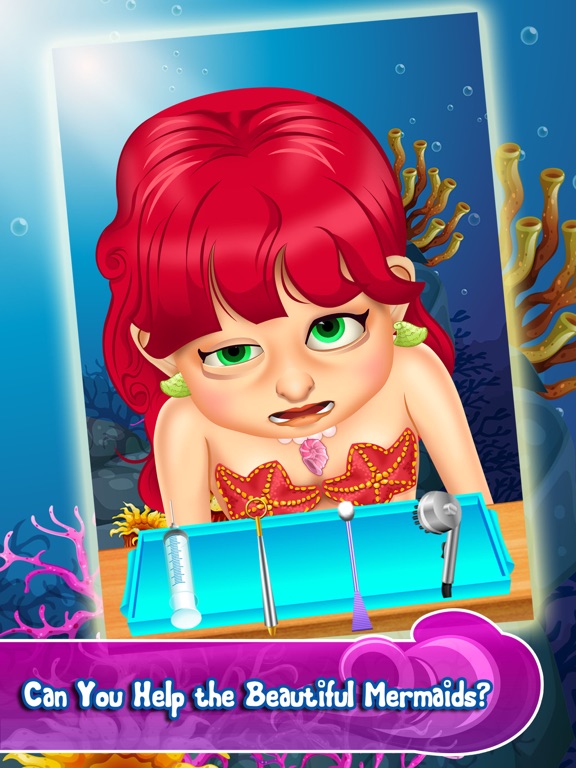 Mermaid Doctor Spa Salon - baby princess makeover world & make up care games for girls!