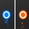 Try this hard game, collect circles and avoid squares for your blue and red dots
